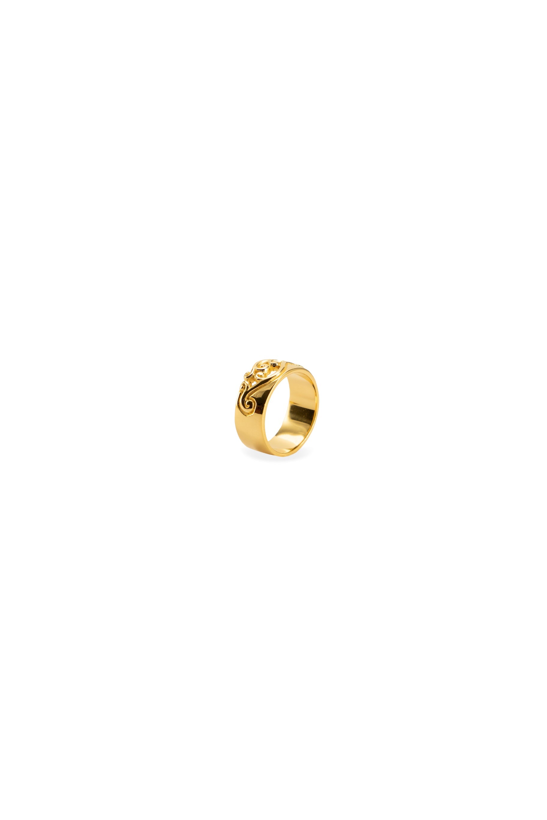 Zelle 18K Gold Vermeil Band Ring
