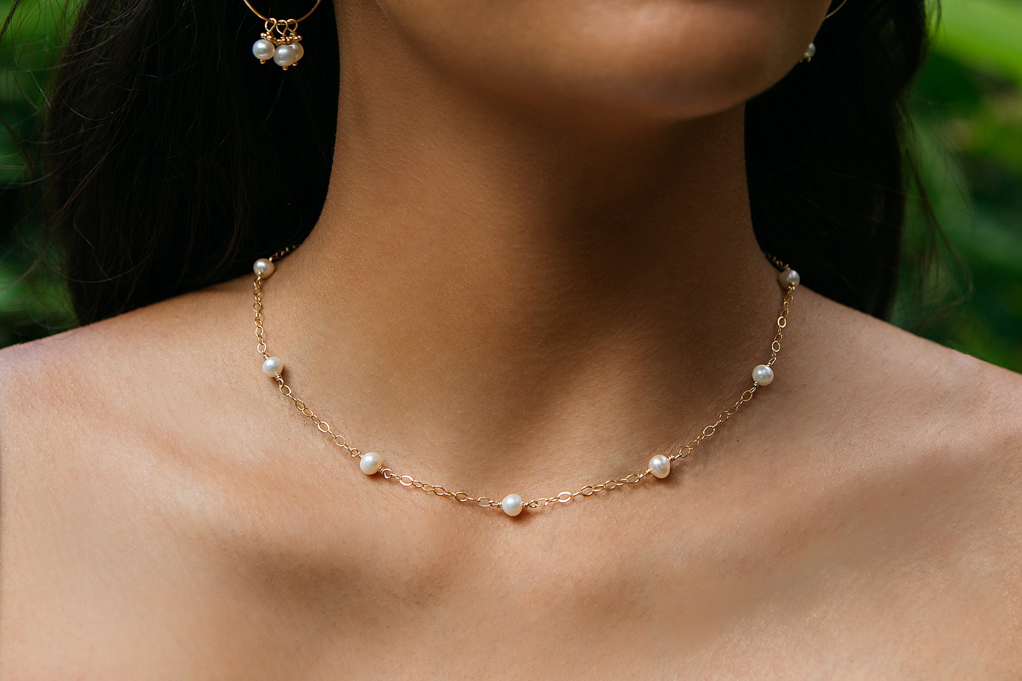 Kelsey Pearl Choker necklace