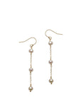 Kelsey Trio Pearl Chain Drop earrings