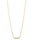 Michelle Dainty Puka + Pearl necklace