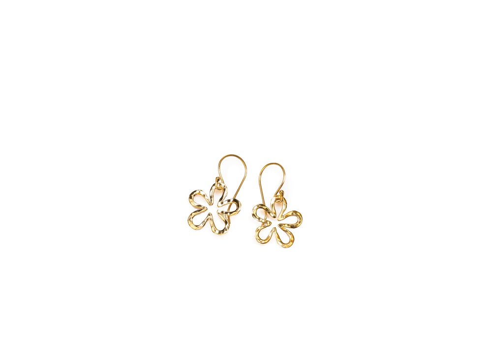Small Silhouette Melia Flower drop earrings