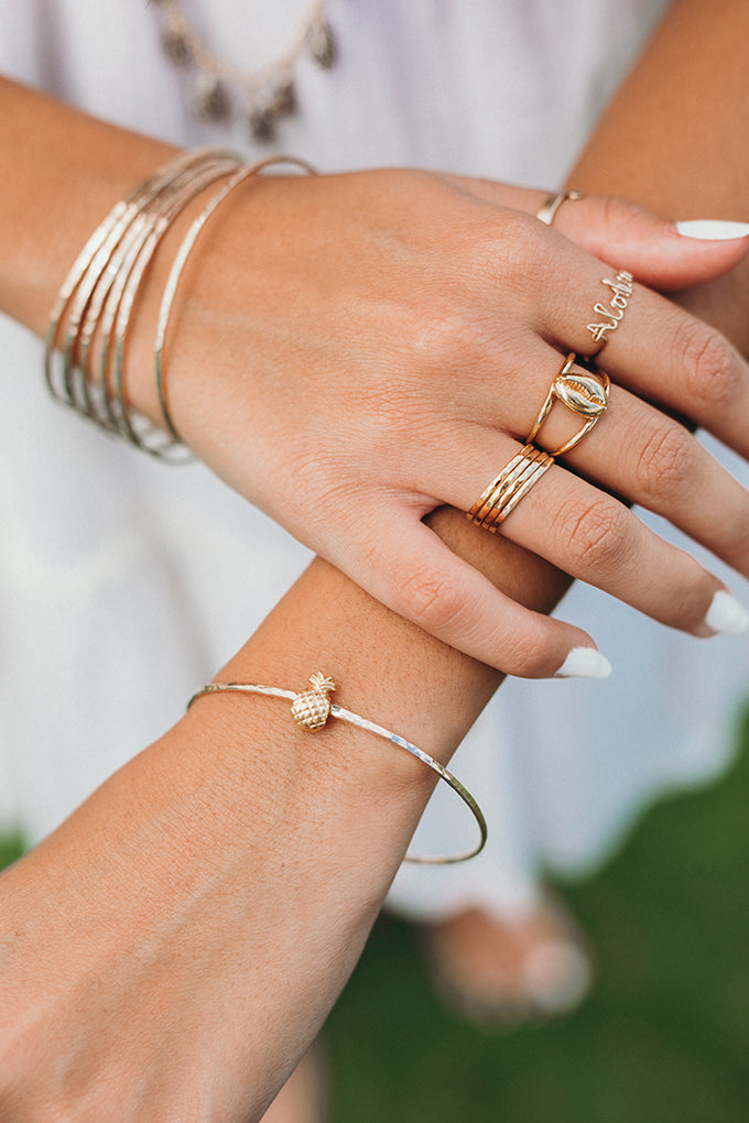 Baby Pinya Charm bangle
