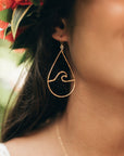 Peahi Wave Teardrop earrings