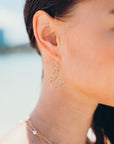 Petite Peahi Wave teardrop earrings