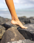 Hilo Red Coral anklet