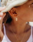 Pineapple Silhouette drop earrings