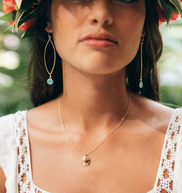 Layla Seafoam Marquise earrings