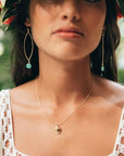 Layla Seafoam Marquise earrings