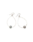 Silver Pearl Harbor Teardrop earrings