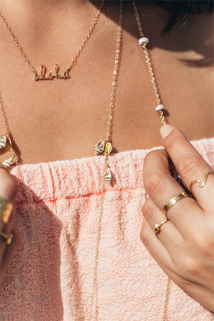 Small Simply Aloha necklace