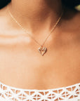 Small Kissing Seahorse necklace