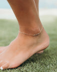 Triple Wave Chain anklet