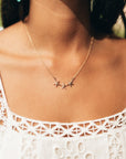 Starfish Trio Connector necklace