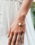 White Pearl Harbor bangle