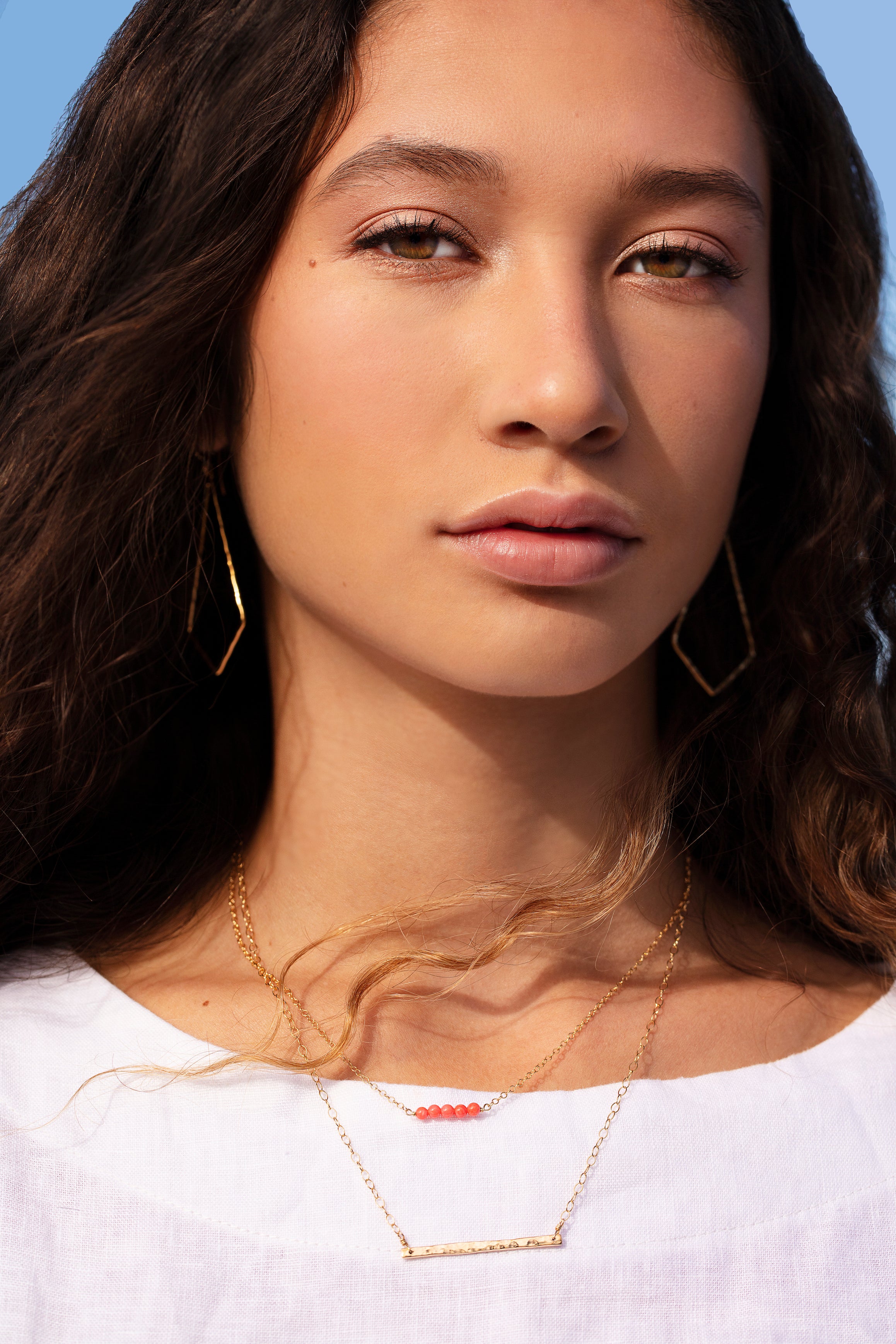 Aleah Coral Beaded necklace