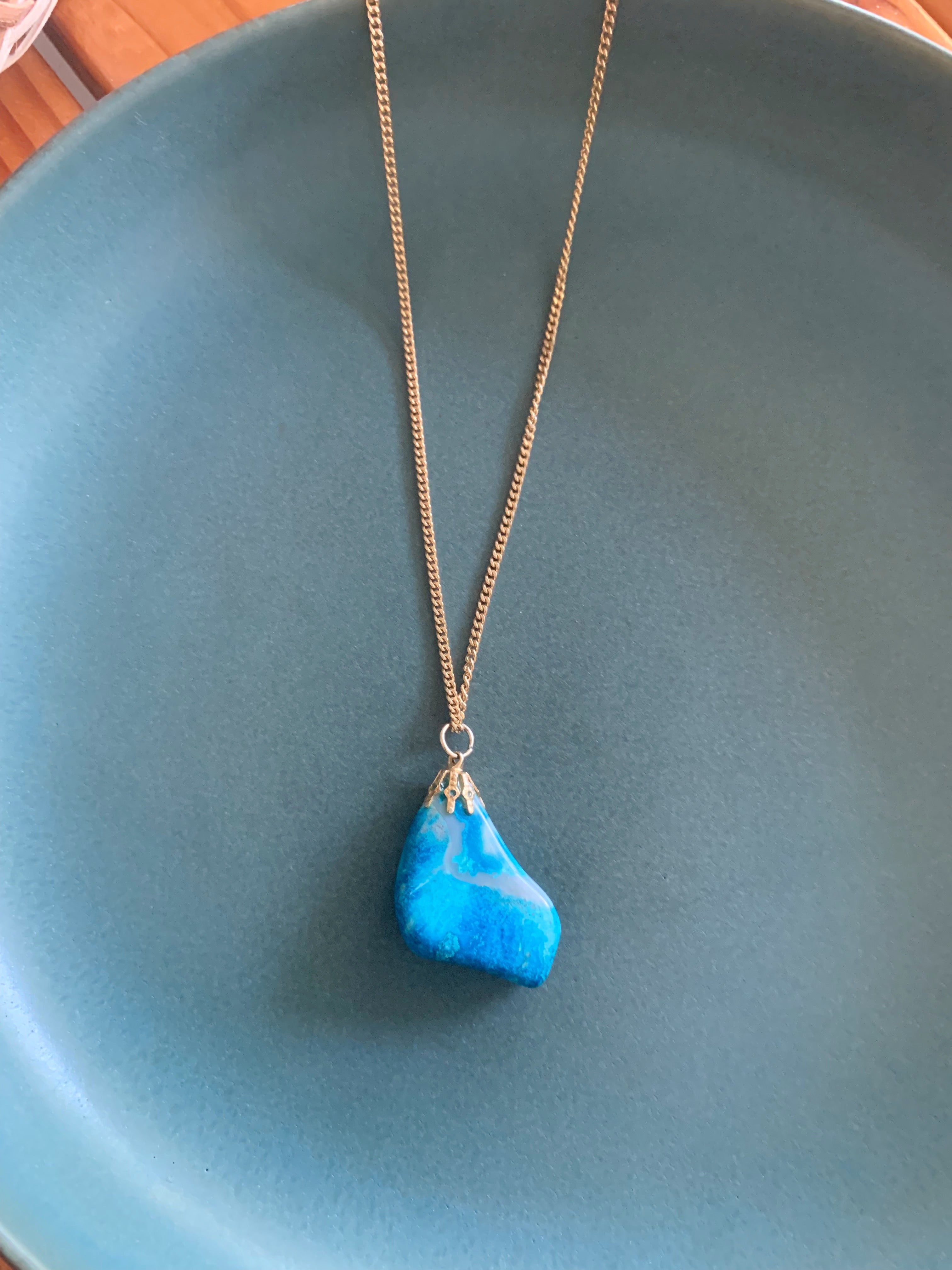 Mediterranean Blue Turquoise Necklace