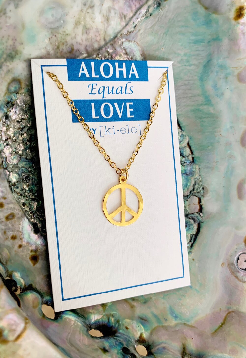 *LAST ONES Peace Be With You necklace