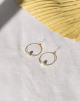 White Pearl Harbor Hoop earrings